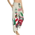 thumbnail image 2 of Sigee Merry Christmas 1 Print Women's Soft Pajama Pants - Breathable and Comfortable Lounge Sleep Bottoms with Elastic Waistband and Pockets-Small, 2 of 9