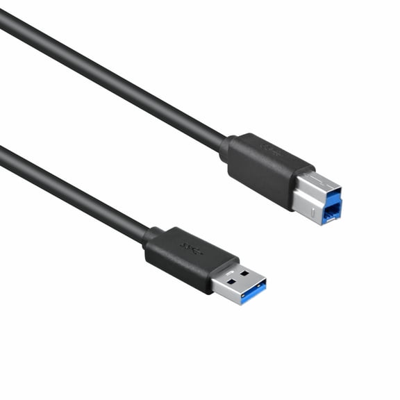FITE ON 6ft USB 3.0 Printer Cable Type A Male to B Male Scanner Cable High Speed Black