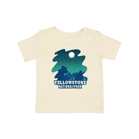 

Inktastic Yellowstone National Park with Bear and Starry Night Boys or Girls Baby T-Shirt
