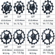 thumbnail image 3 of Rueda guía de dial trasero de cerámica para bicicleta de montaña, accesorios de transmisión de aleación de aluminio 11T-16T, 3 of 6
