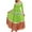 Green, variant on Jinhomg Mexican Traditional Dress Folklorico Dance Dresses Cinco De Mayo Costumes Dress for Women Green L