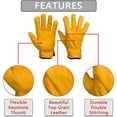 thumbnail image 4 of Winter Leather Work Gloves Sherpa Fleece Lined In Mens Small,Med,Large,XL,XXL (XXL), 4 of 7