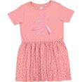 thumbnail image 3 of Inktastic Hope Believe Breast Cancer Ribbon Girls Toddler Dress, 3 of 5