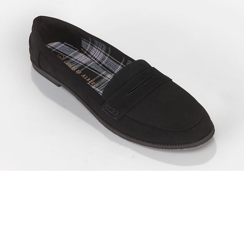 womens black penny loafers