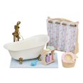 thumbnail image 1 of Ensemble de bain et de douche Calico Critters, meubles et accessoires pour maison de poupée, 1 of 5