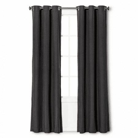 Windsor Light Blocking Blackout Curtain, Black And White Curtains Target