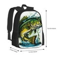 thumbnail image 4 of Hirioo Big bass fish for Minimalist Backpack Large Capacity Backpack Travel Backpack For School, 4 of 8