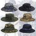 thumbnail image 4 of Sun Hat Snap Closure Wide Brim Multipurpose Camouflage Bucket Boonie Hat for Hunting, 4 of 8
