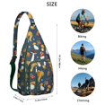 thumbnail image 3 of Waterproof Hiking Backpack Sling Bag for Women – Lightweight Crossbody Bags with Adjustable Strap, Multipurpose Chest Bag for Travel, Outdoor Adventures & Everyday Use – Boho Vintage Mushroom Design, 3 of 4
