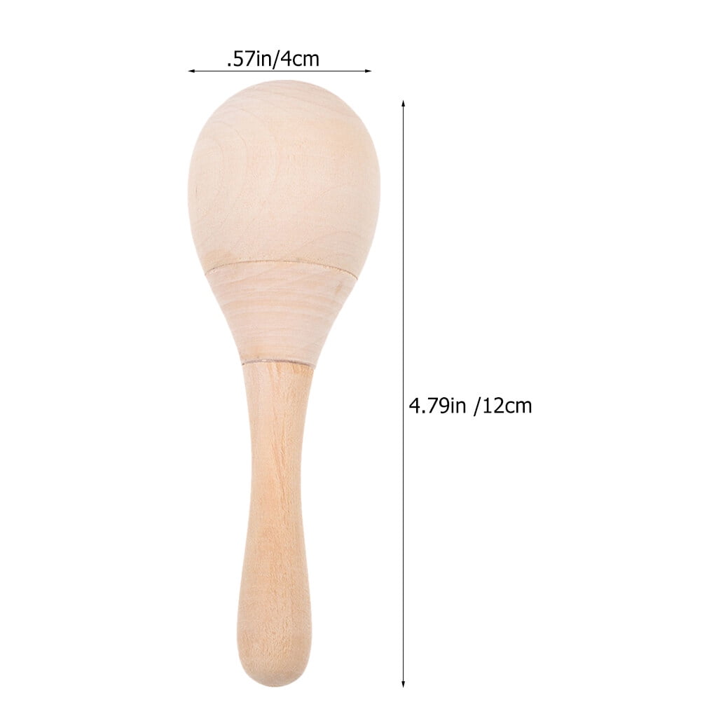 6pcs Wooden Maracas Kids Maracas Shakers Noise Maker Toys Musical