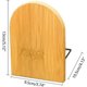 thumbnail image 2 of Sujetalibros de madera 1 par de soportes para sujetalibros Soporte para estanterías Soportes para libros de escritorio de oficina Decoración Sujetalibros de madera Sujetalibros antideslizant, 2 of 3