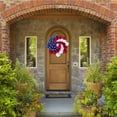 thumbnail image 5 of WSBDENLK Patriotic Wreath for Front Door,4th of July Wreath 17.7in Veterans Day Decor A4-USA USA0704, 5 of 9