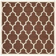 thumbnail image 2 of SAFAVIEH Cambridge Kevin Geometric Wool Area Rug, Dark Brown/Ivory, 6' x 6' Square, 2 of 6