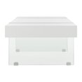 thumbnail image 3 of Safavieh Jacob Rectangular Glass Leg Coffee Table, White, 3 of 8