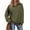 Army Green _EF06, variant on Oversized Sweatshirt for Women Quarter Button up Stand Collar Long Sleeve Pullover Sweatshirts Henley Neck Pullover Tops Trendy Army Green _EF06 M