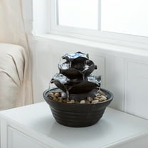 Pure Garden 10" Indoor 3-Tier Cascading Tabletop Fountain