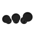 thumbnail image 6 of DecMode 3 Candle Black Wooden Chain Candle Holder, Set of 3, 6 of 10