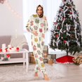 thumbnail image 2 of Adult Christmas Onesie Cat Head and Paws Adult Zipper One-Piece Pajamas Unisex Pajamas with Pockets, 2 of 6