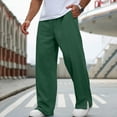 thumbnail image 2 of ZUBMGKTE Pants for Men Casual Elastic Waist Loose Straight with Pockets, 2 of 7