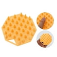 thumbnail image 4 of Unique Bargains 1 Pc Octagonal Hair Shampoo Brush for Head Massage 3.54"x0.83" Orange, 4 of 6