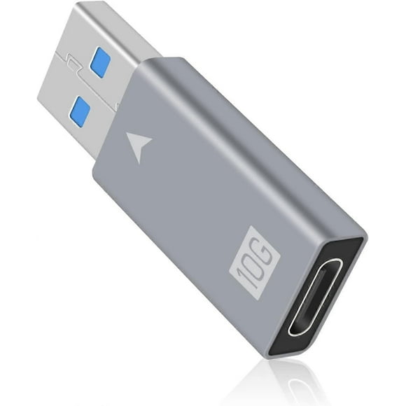 USB C to USB Adapter, USB C Female to USB Male Adapter, 10Gbps USB C Input to 5Gbps USB 3.0 A Output Adapter for Type A Cable Connector Charger and Da