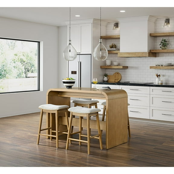 details by Becki Owens Dahlia 5-Piece Counter Height Dining Set with Table and Four Stools