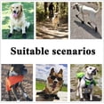 thumbnail image 5 of 4 botas para perros, zapatos impermeables con correas reflectantes ajustables para perros grandes y medianos (A, 8), 5 of 5