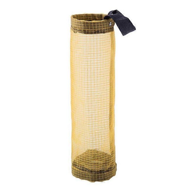KAIYANG Organizador de bolsas de basura plegable para colgar, soporte para bolsas de basura, contenedores de reciclaje, almacenamiento, amarillo
