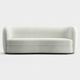 thumbnail image 2 of Furniture of America Sonya Tuxedo Style Upholstered Boucle Fabric White Sofa, 2 of 12