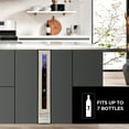 thumbnail image 3 of Koolatron 7 Bottle Slim 6 Inch Built-In Under-Counter Wine Fridge w/ Stainless Steel Door Frame, 3 of 9