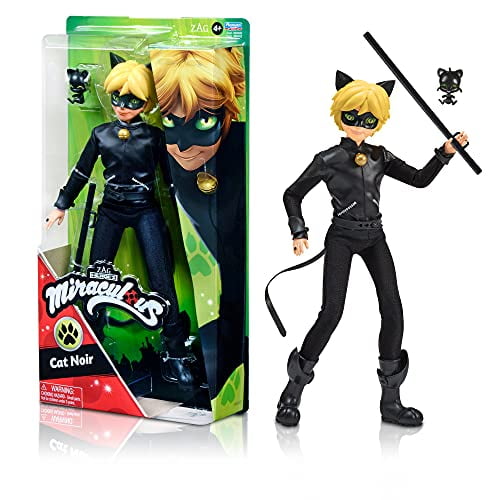 Miraculous Cat Noir Action Doll, 11 inches 