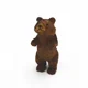 thumbnail image 1 of 1 pieza de adornos de animales de madera tallados a mano DIY oso pardo decoración de mesa para el hogar artesanía modelo animal regalos para niños, 1 of 5