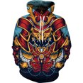 thumbnail image 4 of Nueva sudadera con capucha de anime 3D de moda para hombre y mujer, sudadera de samurái japonesa, jersey negro de otoño y primavera, ropa para hombre, 4 of 5