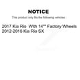 thumbnail image 2 of Transit Auto Front Rear Disc Brake Caliper Rotors and Ceramic Pads Kit (10Pc) for Car Kia Rio KC8-102313N, 2 of 2