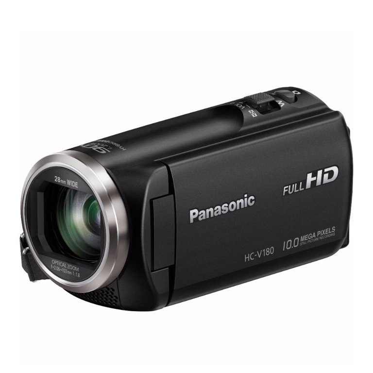 Panasonic HC-V180K HD Video Camcorder Digital Bundle: Includes