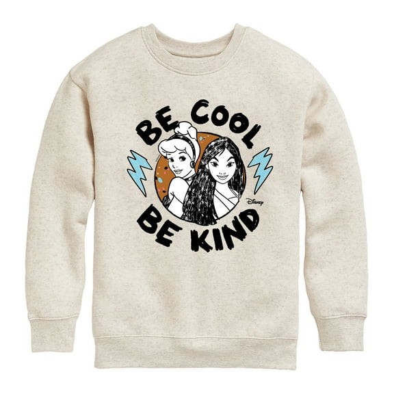 Disney - Be Cool Be Kind - Toddler & Youth Crewneck Fleece Sweatshirt