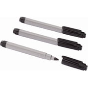Cadie Black Permanent Fine Point Freezer Marker Pens, 3 pack Waterproof Fast-Drying Ink for Labeling & Food Storage