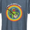 thumbnail image 3 of Muppets - Life's A Happy Song Kermit - Ladies Short Sleeve Classic Fit Tee, 3 of 5