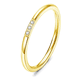 thumbnail image 1 of Anillo Delgado Para Dama Acero Inoxidable Regalos Joyería Xtellar dorado, 1 of 4