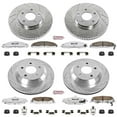 thumbnail image 3 of PowerStop Front and Rear Z26 Street Warrior Carbon-Fiber Ceramic Brake Pad and Drilled and Slotted Rotor Kit Fits: CHEVROLET PONTIAC Select Models K1548-26, 3 of 9