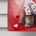thumbnail image 7 of Chocolate Poodle My Valentine House Flag, 7 of 7