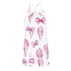 thumbnail image 4 of Conjunto de pijama de poliéster con tirantes finos y estampado de moda para mujer, 4 of 8
