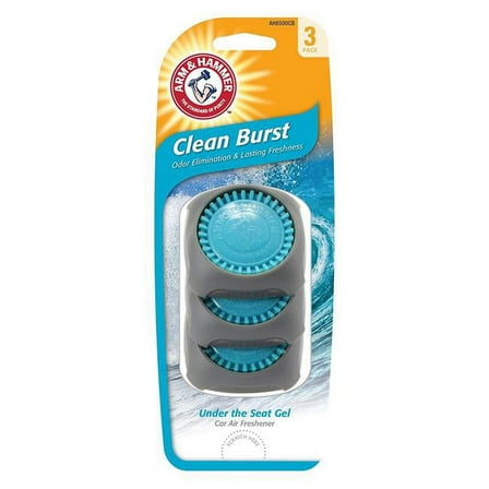 ARM & HAMMER AH8500CB Under The Seat Air Freshener, Clean Burst, 3 Pack