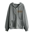 thumbnail image 2 of Vedolay Tops Hoodies for Women Oversized Hoodies Sweatshirts Casual Long Sleeve Pullover Loose 2023 Fall Clothes,Dark Gray S, 2 of 4