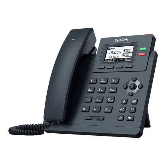 Yealink SIP-T31P - VoIP phone - 5-way call capability - SIP, SIP v2, SRTP - 2 lines - classic gray