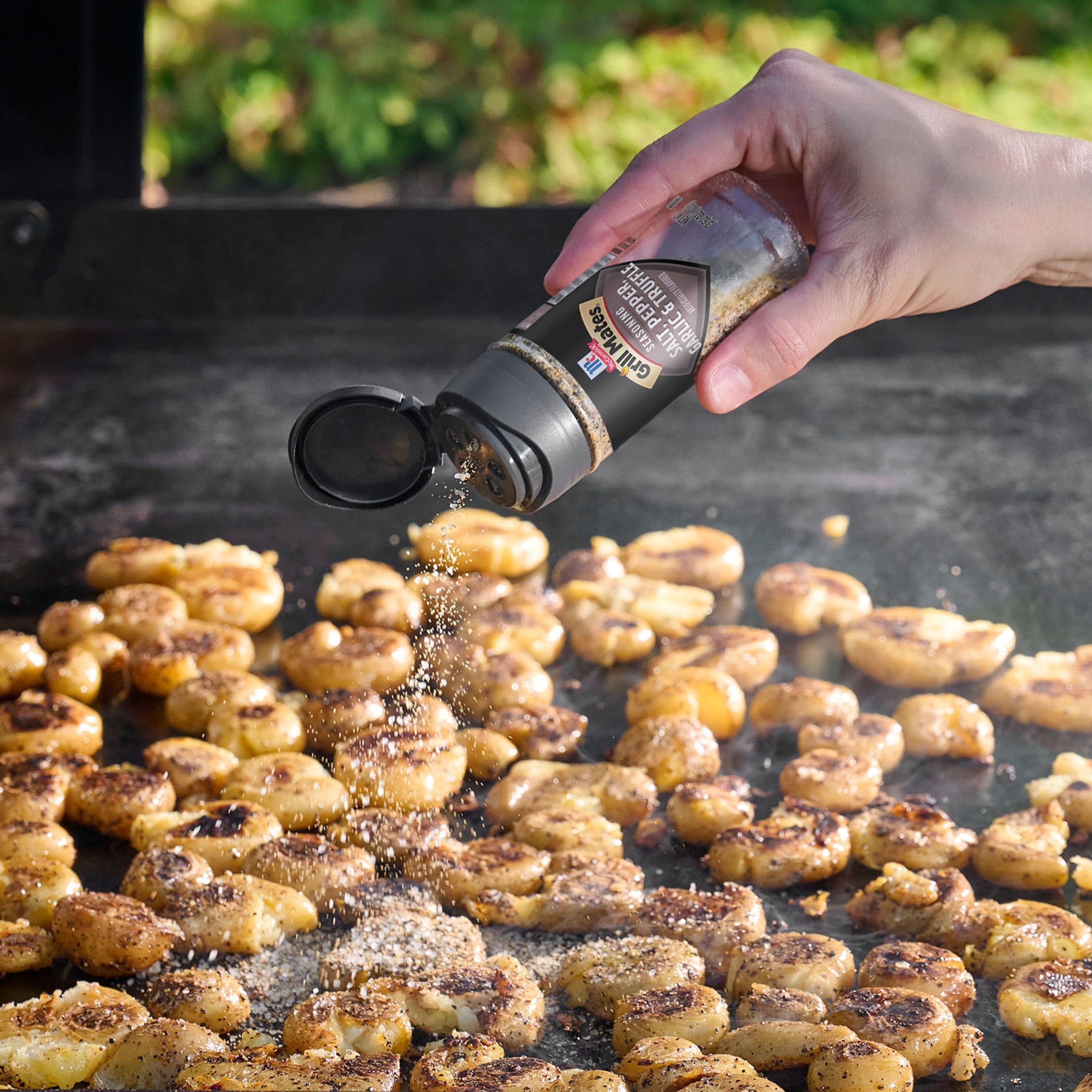 McCormick Grill Mates Salt, Pepper, Garlic and Truffle Seasoning, 3.62 oz Bottle