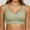 Green, variant on Coffee Fashion Underwire Yoga Bras for Women No Padding with Adjustable Back Hooks V-Neck Basic Wireless Racerback Bra Low Support Workout Sports Bra