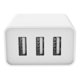 thumbnail image 4 of Carga de dos piezas, cargador de pared USB universal de 3 puertos (5 V 3 A máx.) Adaptador USB universal para Apple iOS, Android, dispositivos portátiles con Windows, etc., 4 of 5