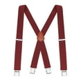 thumbnail image 1 of Buyless Fashion Bretelles pour Hommes - Sangles Élastiques Réglables de 48 Pouces 1 1/4 Pouces - Dos en X, 1 of 7