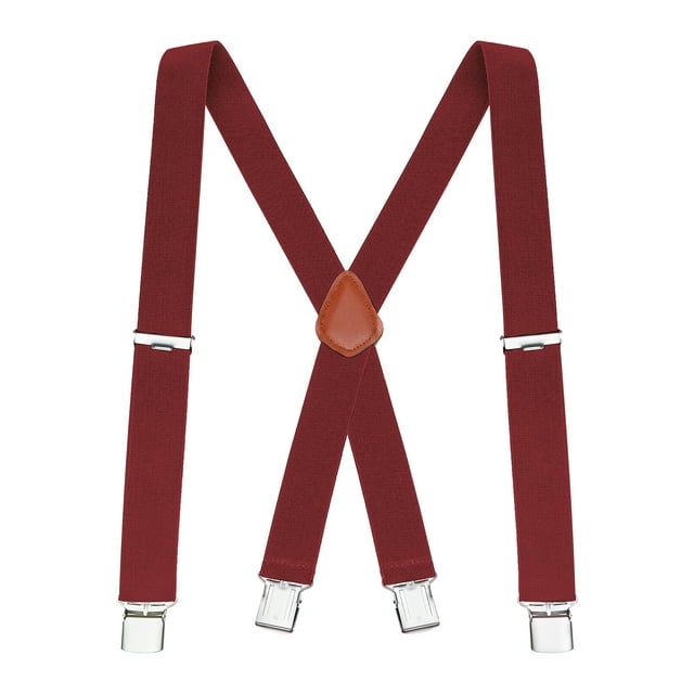 Buyless Fashion Bretelles pour Hommes - Sangles Élastiques Réglables de 48 Pouces 1 1/4 Pouces - Dos en X